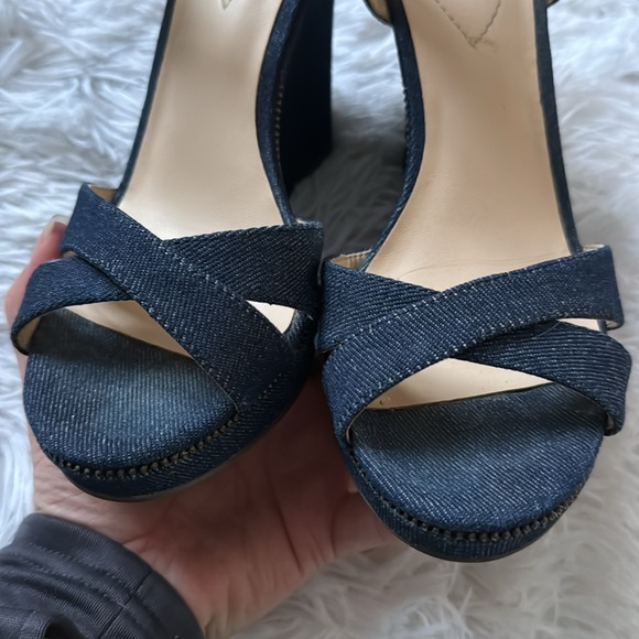 GUESS Denim Wedge Shoes - Picture 5 of 14
